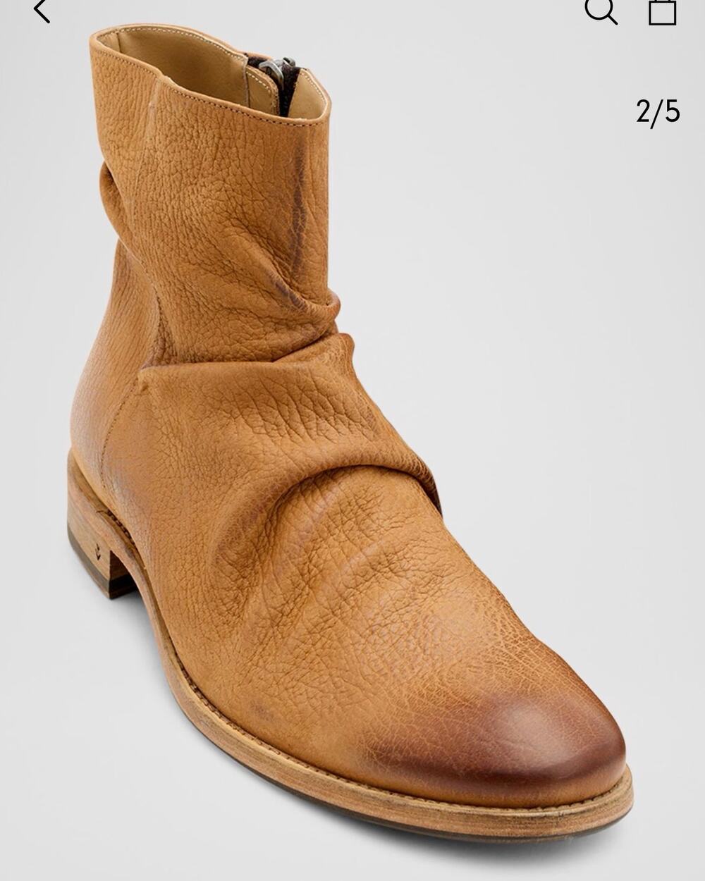John Varvatos Morrison Sharpei Ankle Boots Size 11.5
